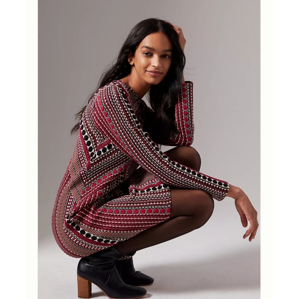 ANTHROPOLOGIE × Kiera Jacquard Tunic Dress Sz XS - Picture 8 of 8